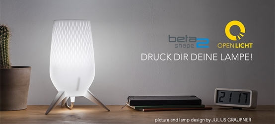 Beta2Shape Lichtwoche 2019 Druck Dir Deine Lampe