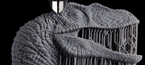 Formlabs Grey Resin Dinosaurier