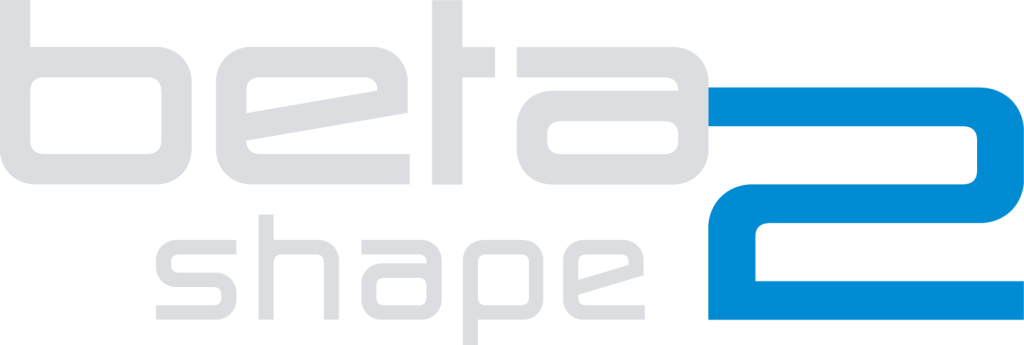 Beta2shape Logo Light Grey
